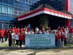 Karyawan dan manajemen PT KKT, bagian dari PT Pelindo, menggelar aksi penghijauan serentak di berbagai titik operasional, pada Jumat (15/8/2025). Foto: HO/KKT
