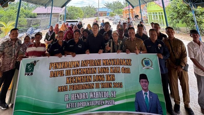 Ketua DPRD Paser H. Hendra Wahyudi Serap Aspirasi di Dua Desa, Usulan Sumur Bor dan Jembatan menjadi Skala Prioritas Usulan Warga. Foto: BorneoFlash/IST