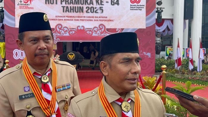 Ketua Kwarcab Gerakan Pramuka Kota Balikpapan, Muhaimin. Foto: BorneoFlash/Niken Sulastri