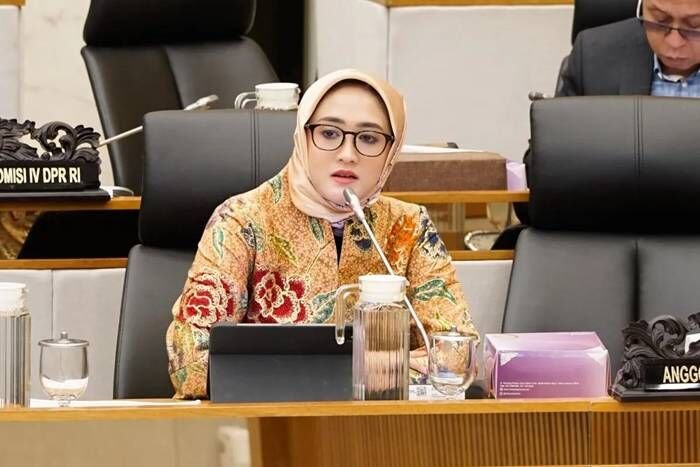 Anggota Komisi IV DPR RI Rina Sa'adah di kompleks parlemen, Jakarta.FOTO: ANTARA/HO-DPR.
