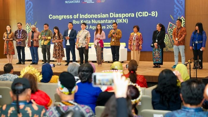 Kongres Diaspora Indonesia ke-8, di Multifunction Hall, Kantor Kementerian Koordinator 3, IKN pada Sabtu (2/8/2025). Foto: HO/Humas Otorita IKN