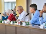 Kunjungan dari Artha Graha Network untuk menjajaki potensi investasi strategis di Kawasan Inti Pusat Pemerintahan (KIPP) diterima langsung oleh Kepala Otorita IKN, Basuki Hadimuljono. Foto: HO/Humas Otorita IKN