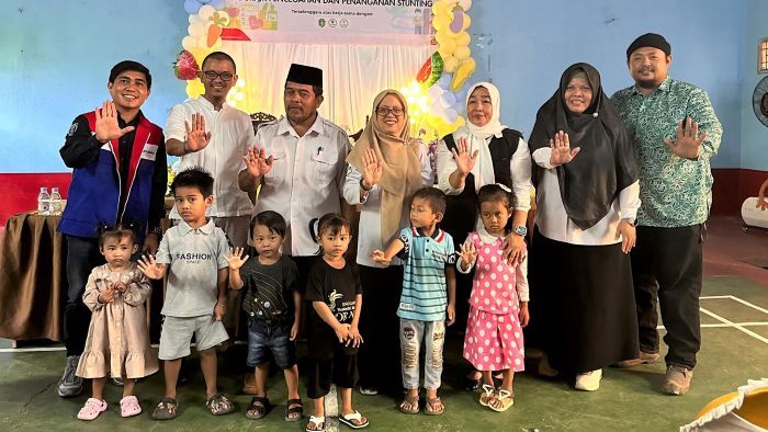 PHSS menggelar Sosialisasi Pencegahan Stunting di BPU Desa Kutai Lama, pada Selasa (30/7/2025). Foto: HO/PHSS