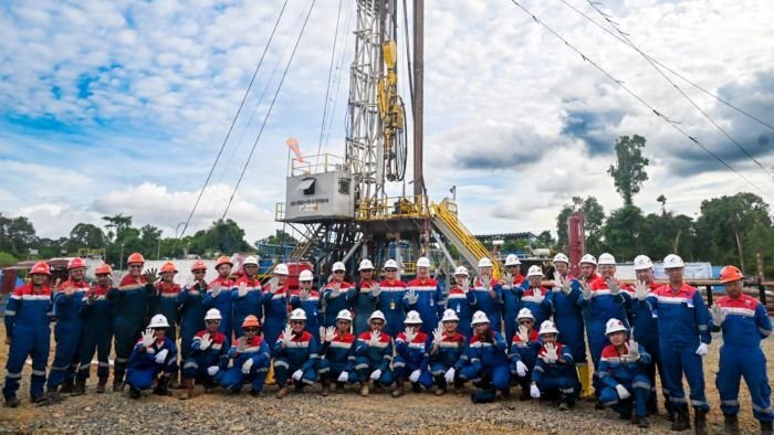 PT Pertamina EP (PEP) Tarakan, berhasil menemukan aliran gas dalam pengeboran eksplorasi Sumur Sembakung Deep (SBKD)-001 di Area Sembakung, sekitar 56 km sebelah utara Tarakan. Foto: HO/PHI