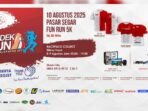 Panitia Merdeka Run 2025 mengimbau kepada peserta untuk mengambil BIB & Jersey (bagi yang memesan) dilakukan pada 8–9 Agustus 2025 pukul 10.00–19.00 WITA di @bilkasfood_bpn. Foto: IST/Merdeka Run 2025