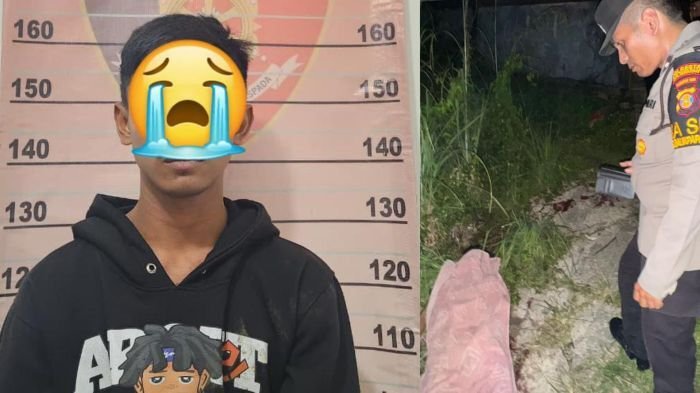 Pelaku Pembunuhan dan Korban ditemukan tak bernyawa dengan luka sabetan senjata tajam. Foto: HO/Humas Polresta Balikpapan
