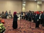 Pelantikan Ketua IDI dan Pengurus Cabang Balikpapan Masa Bakti 2025–2028 oleh Ketua IDI Kaltim, dr. Padilah Mante Rina, di Platinum Hotel Balikpapan, pada Sabtu (30/8/2025). Foto: BorneoFlash/Niken Sulastri