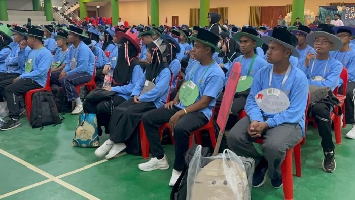 Pengenalan Budaya Akademik Kampus (PBAK) Fakultas Ushuluddin, Adab, dan Dakwah (FUAD) Universitas Islam Negeri Sultan Aji Muhammad Idris, Samarinda, pada Selasa (26/8/2025). Foto: BorneoFlash/Niken Sulastri