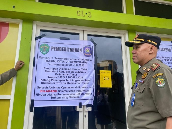 Tarif Tidak Sesuai SK Gubernur, Operasional PT Maxim di Samarinda Disegel