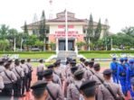 Polda Kaltim menggelar Upacara Hari Juang Polri di Lapangan Mapolda Kaltim, pada Kamis (21/8/2025). Foto: HO/Humas Polda Kaltim