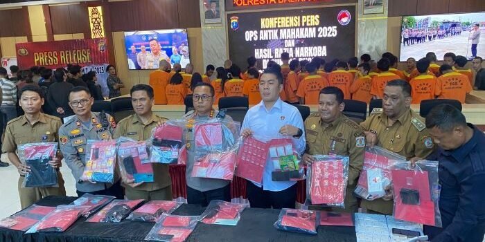 Polresta Balikpapan Bekuk 114 Terduga Pelaku Narkoba dalam Operasi Antik 2025