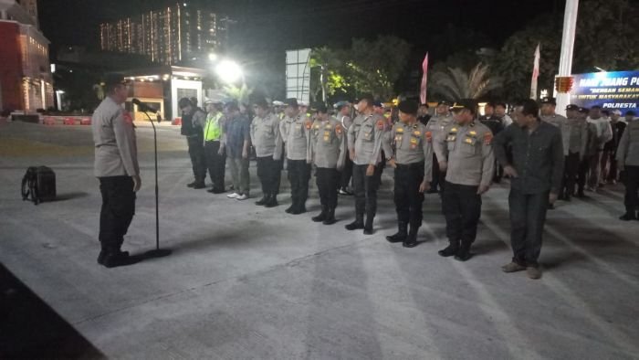 Polresta Balikpapan menggelar kegiatan Unit Kecil Lengkap (UKL) secara serentak di seluruh wilayah kota, Pada Sabtu (23/8/2025) Malam. Foto: HO/Humas Polresta Balikpapan