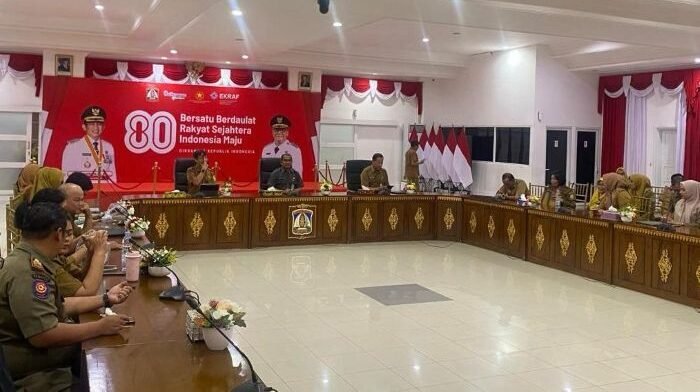 Sosialisasi ASB Non Fisik pada RKA-SKPD Tahun Anggaran 2026, di Auditorium Balai Kota Balikpapan, pada Senin (11/8/2025). Foto: BorneoFlash/Niken Sulastri