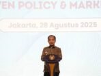 Sekretaris Kementerian Koordinator Bidang Perekonomian Susiwijono Moegiarso dalam Kick Off Pelatihan dan Webinar AI GARUDA (Gerakan AI untuk Resiliensi dan Kedaulatan Nasional), Jakarta, Kamis (28/8/2025) FOTO : ANTARA/HO-Kementerian Koordinator Bidang Perekonomian