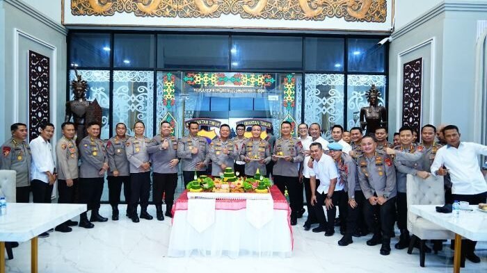Syukuran peringatan Hari Ulang Tahun (HUT) ke-68 Polda Kaltim, pada Senin (4/8/2025). Foto: HO/Humas Polda Kaltim