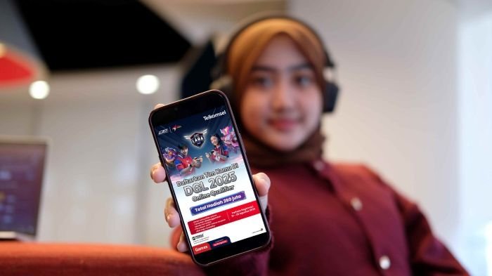 Telkomsel mempersembahkan Kompetisi Mobile Legends: Bang Bang (MLBB) dengan total hadiah mencapai Rp260 juta. Foto: IST/ Dunia Games Telkomsel, MOONTON Indonesia