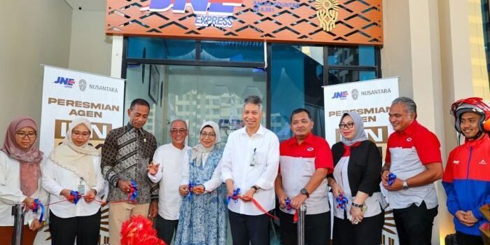 Tiki JNE resmi membuka Sales Counter Agen IKN 001 di Hunian ASN 4 Tower 3, Lantai Dasar, KIPP IKN, Rabu (27/8/2025). Foto: HO/Humas Otorita IKN