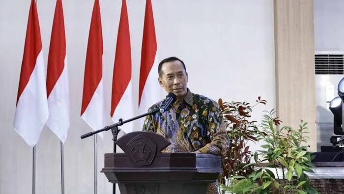 Wakil Menteri Pendidikan Tinggi, Sains, dan Teknologi (Wamendiktisaintek) Fauzan, dalam Rapat Koordinasi (Rakor) Lembaga Layanan Pendidikan Tinggi (LLDikti) Wilayah XII tahun 2025 di Ambon, Jumat (22/8/2025). FOTO : ANTARA/HO-Kemdiktisaintek
