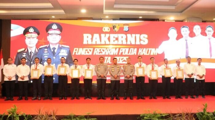 Polda Kalimantan Timur menggelar Rapat Kerja Teknis (Rakernis) Fungsi Reskrim Tahun Anggaran 2025, dalam semangat memperkuat penegakan hukum yang profesional dan berkeadilan (4/8/2025). Foto: HO/Humas Polda Balikpapan