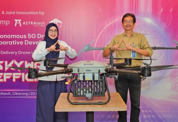 Solusi Distribusi Yang Efisien, XLSMART dan ASTRAtech Luncurkan Inovasi Drone Otonom Cerdas Berbasis 5G