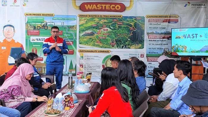 Program Wasteco PHM Mendapat kunjungan sejumlah wartawan nasional dan Key Opinion Leader (KOL) ke lokasi program CSR Waste to Energy for Community (Wasteco) di TPAS Manggar, Balikpapan. Foto: HO/PHM