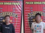 2 Pelaku yang diamankan Polsek Sungai Pinang. Foto: HO/Humas Polresta Samarinda