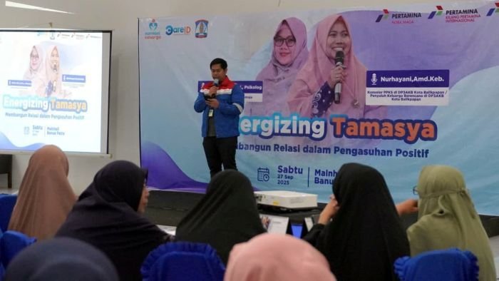50 orang tua dari empat daycare di Balikpapan menghadiri program edukasi pengasuhan anak dari  PT Pertamina Patra Niaga yang bertajuk “Energizing Tamasya: Membangun Relasi dalam Pengasuhan Positif” di Gedung Banua Patra, Balikpapan, Sabtu (27/9/2025). Foto: HO/Pertamina Patra Niaga