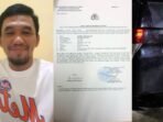 Abi pelaku penggelapan mobil, surat laporan pihak rental mobil dan kondisi mobil terkini di Loa Janan. Foto: BorneoFlash/Kolasse