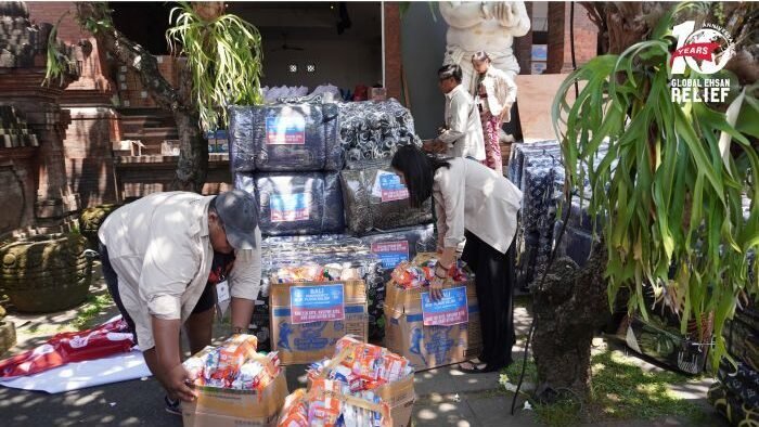 Global Ehsan Relief Indonesia berkolaborasi dengan Yayasan IDEP Selaras Alam berhasil menyalurkan bantuan Bencana banjir bandang dan tanah longsor yang melanda Bali pada Rabu, 10 September 2025. Foto: HO/Global Ehsan Relief