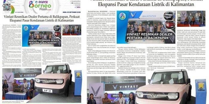 Headline E-Paper BorneoFlash Edisi Senin 29 September 2025