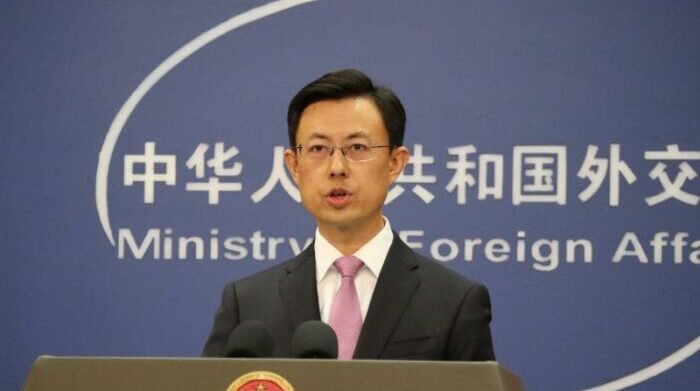 Juru Bicara Kementerian Luar Negeri China, Guo Jiakun, sedang memberikan pernyataan dalam sebuah konferensi pers di Beijing (29/9/2025). Foto: ANTARA/Desca Lidya Natalia.