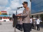 Wakapolresta Hendik EB menekankan pentingnya profesionalisme dalam menjalankan tugas. Ia mengingatkan para personel untuk selalu bertugas secara profesional dan proporsional, sejalan dengan kemajuan era digitalisasi. FOTO: BorneoFlash.com/Agung Putra.