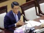 Ketua Komisi XI DPR RI, Mukhamad Misbakhun saat mengikuti rapat di gedung DPR. FOTO: ANTARA/Ho-Dok Mukhamad Misbakhun