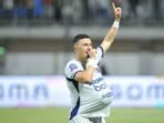 Andrejic Aleksa, Pesepak bola Persita Tangerang saat selebarasi pada pertandingan BRI Super League di Stadion Gelora Madura Ratu Pamelingan, Pamekasan, Jawa Timur (24/8/2025). Foto: ANTARA/Syaiful Arif/YU