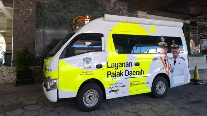 Mobil keliling BPPDRD Layanan pajak daerah Balikpapan. Foto: BorneoFlash/Niken Sulastri