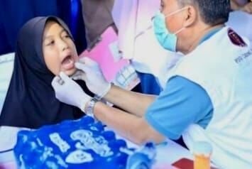 PDGI bersama Dinkes Kota Balikpapan gelar bakti sosial berupa pemeriksaan serta penyuluhan kesehatan gigi dan mulut bagi masyarakat di Grand City Balikpapan, pada Minggu (14/9/2025) Foto: BorneoFlash/Ist
