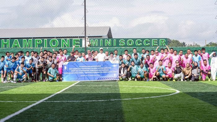 PHSS menggelar Pertandingan Persahabatan Mini Soccer bersama para pemangku kepentingan di wilayah Kecamatan Anggana, Kabupaten Kutai Kartanegara pada 13 September 2025. Foto: HO/PHSS