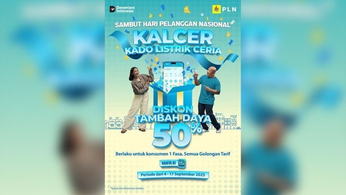 PLN Hadirkan Promo KALCER, Tambah Daya Listrik Diskon 50 Persen di Hari Pelanggan Nasional