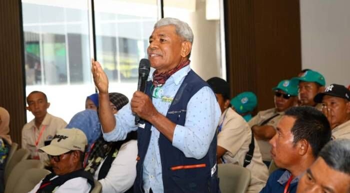 Pelaksanaan sesi dialog terbuka dalam agenda Rembug Utama Expo KTNA 2025. Foto: Humas Otorita IKN