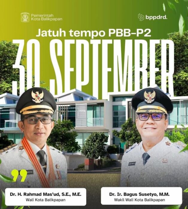 Ayo Warga Balikpapan, Segera Lunasi PBB-P2 Sebelum 30 September 2025