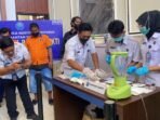 Pemusnahan narkotika oleh BNN Kaltim. Foto: BorneoFlash/Nur Ainunnisa