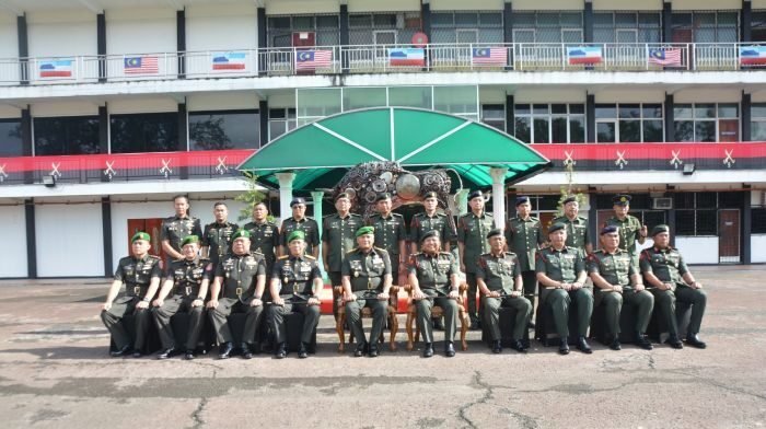 Kodam VI/Mulawarman dalam kegiatan Courtesy Call kunjungan timbal balas ke Markas Divisyen Kelima Infantri Tentera Darat Malaysia (TDM), bertempat di Ruang Rapat Jupiter, Mako 5 Divisyen TDM, pada Jumat (12/09/2025). Foto: HO/Pendam VI/Mlw Kodam VI/Mulawarman dalam kegiatan Courtesy Call kunjungan timbal balas ke Markas Divisyen Kelima Infantri Tentera Darat Malaysia (TDM), bertempat di Ruang Rapat Jupiter, Mako 5 Divisyen TDM, pada Jumat (12/09/2025). Foto: HO/Pendam VI/Mlw
