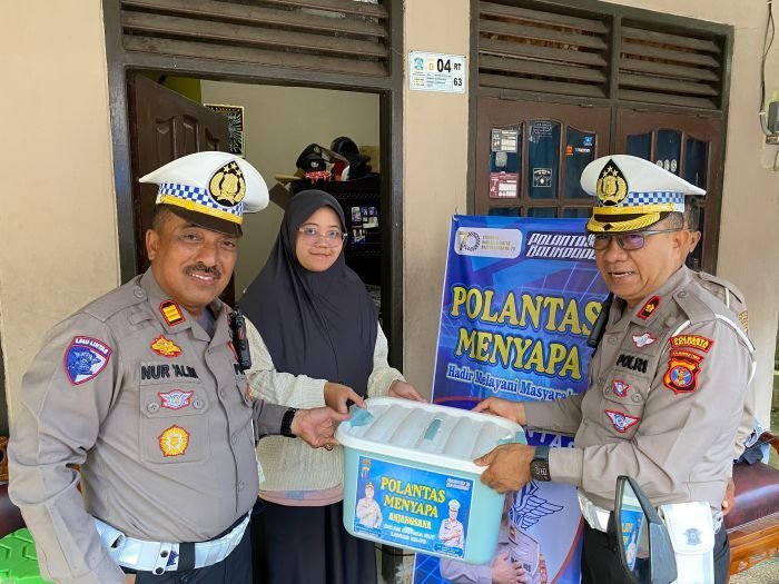 Rayakan HUT ke-70, Polantas Balikpapan Sentuh Hati Purnawirawan Polri