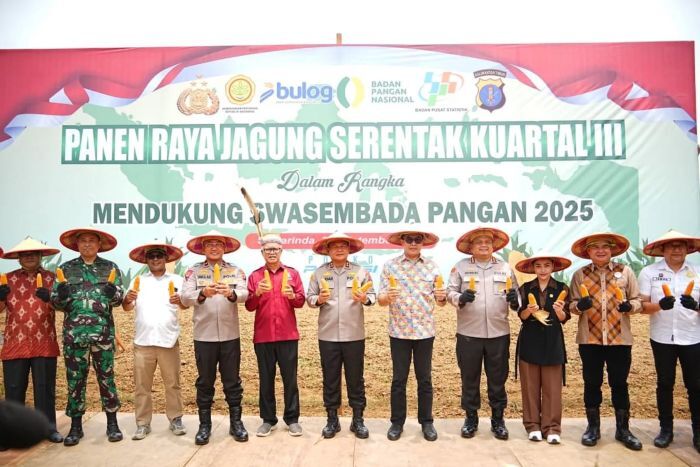 Dukung Program Kemandirian Pangan, Polda Kaltim Gelar Panen Raya Jagung Serentak Kuartal III Tahun 2025