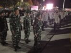 Polresta Balikpapan bersama jajaran TNI menggelar patroli skala besar, pada Sabtu malam (6/9/2025). Foto: HO/Humas Polresta Balikpapan