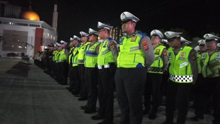 Polresta Balikpapan dan jajaran Polsek diterjunkan untuk mengamankan malam Minggu di Kota Balikpapan. Foto: HO/Humas Polresta Balikpapan