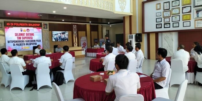 Polresta Balikpapan menerima kunjungan tim supervisi dari Direktorat Tindak Pidana Narkoba (Dittipnarkoba) Bareskrim Polri, pada Rabu (10/9/2025). Foto: HO/Humas Polresta Balikpapan
