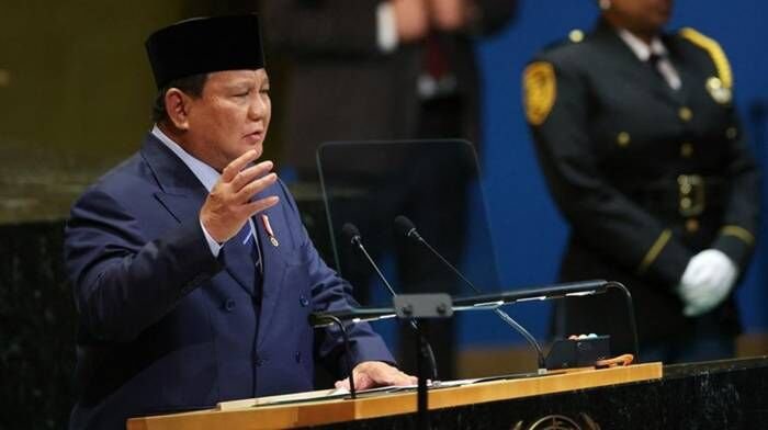 Foto: Presiden Indonesia Prabowo Subianto berpidato di Sidang Umum Perserikatan Bangsa-Bangsa ke-80 di Markas Besar PBB di New York, AS, 23 September 2025. REUTERS/Shannon STAPLETON