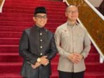 Wakil Ketua MPR RI, Eddy Soeparno bertemu Wali Kota Balikpapan, Rahmad Mas’ud, di Balai Kota Balikpapan, pada Jumat (19/9/2025). Foto: BorneoFlash/Niken Sulastri