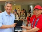 Sekretaris Otorita IKN Bimo Adi Nursanthyasto (kiri) dan Dekan Fakultas Vokasi Prodi K3 Universitas Balikpapan Iwan Zulfikar di Kantor Otorita IKN, Nusantara pada Minggu (21/09/2025). Foto: Humas Otorita IKN